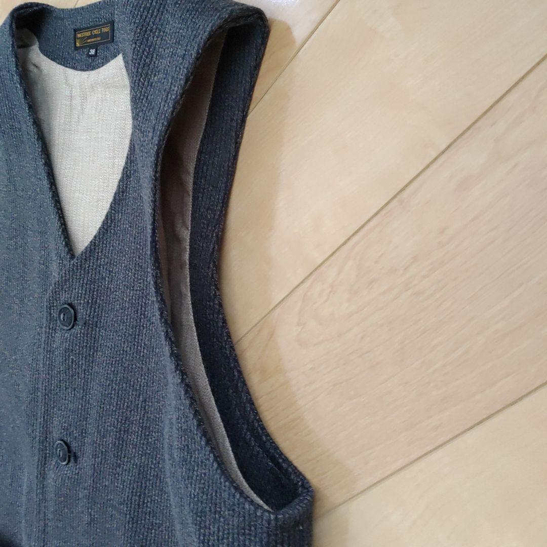 極美品　WESTRIDE CYCLE TOGS ベスト 38サイズ ダークグレー