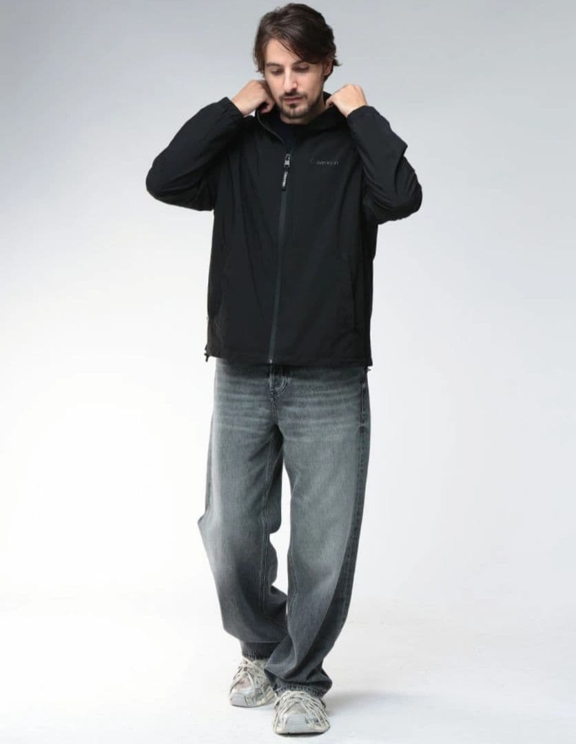 カルバンクライン アウター メンズ 裏メッシュ パーカー フルジップ