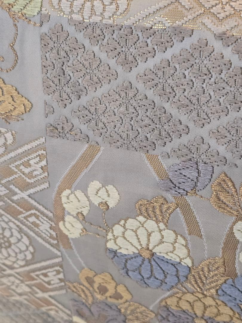 汕頭刺繍　４点フルセット　蘇州刺繍　高級訪問着　トールサイズ　唐織　高級袋帯