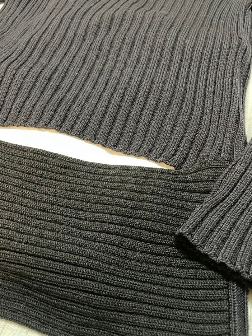 00s HELMUT LANG 本人期 背中開きニット ヘルムートラングセーター