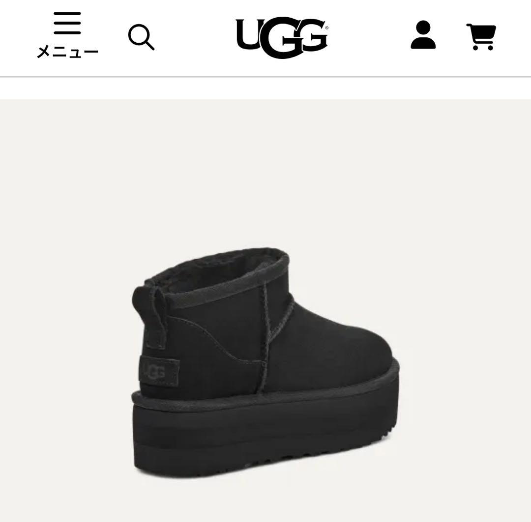 新品未使用 UGG Classic Ultra Mini Platform 22