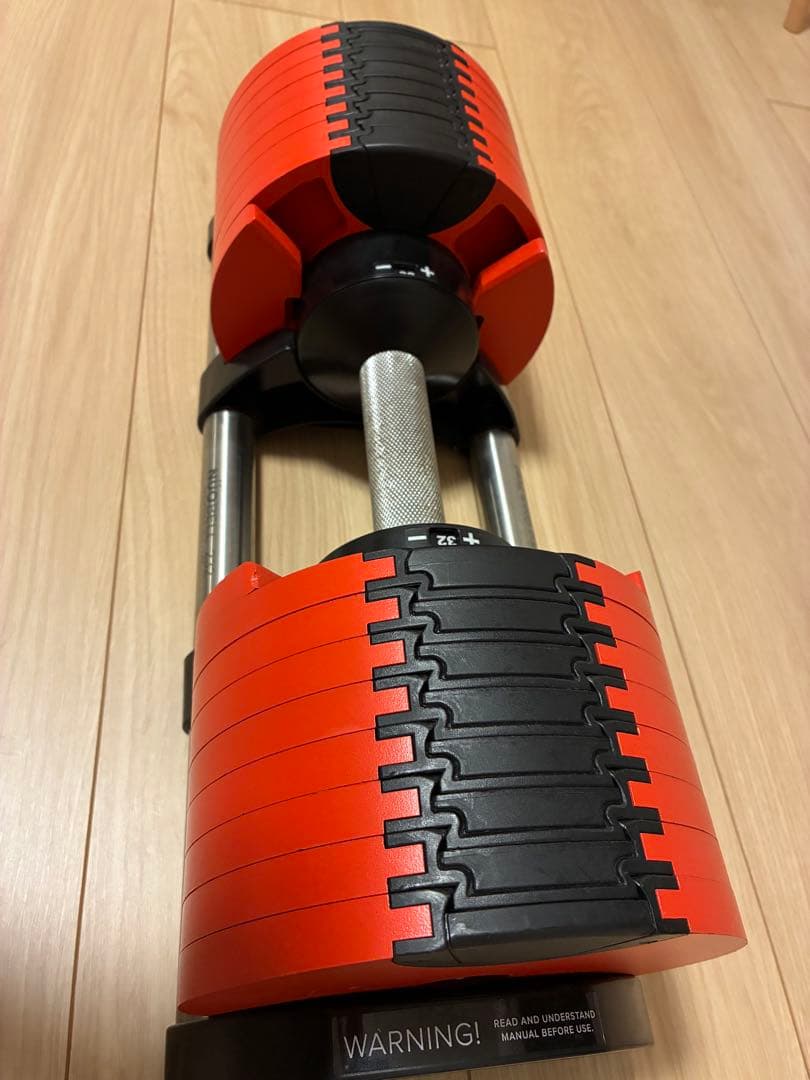 フレックスベル 可変式ダンベル 赤×黒 直接取引希望 ２つセット 送料別