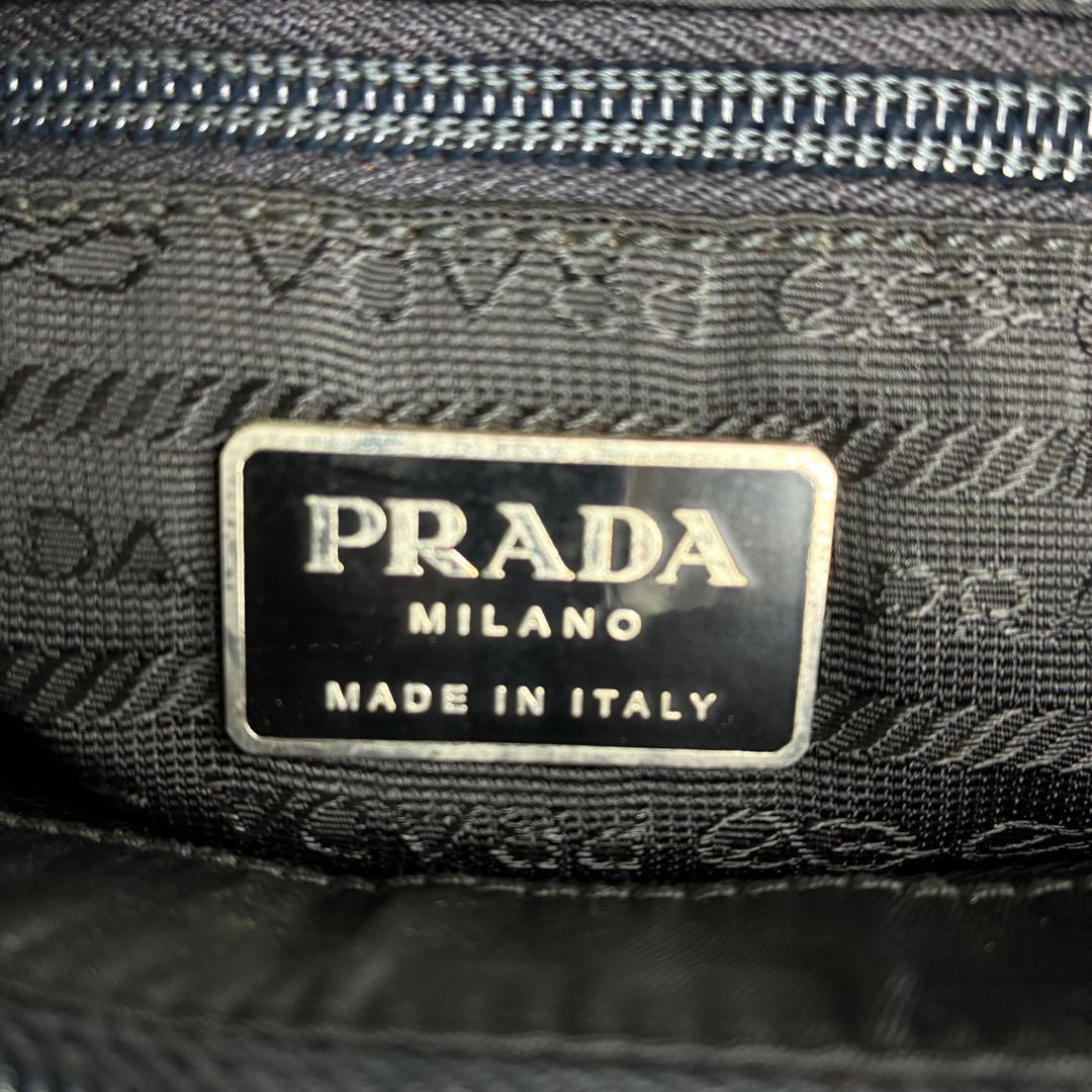 美品　155 PRADA プラダ　ハンドバッグ　トートバッグ　ブラック　qj4