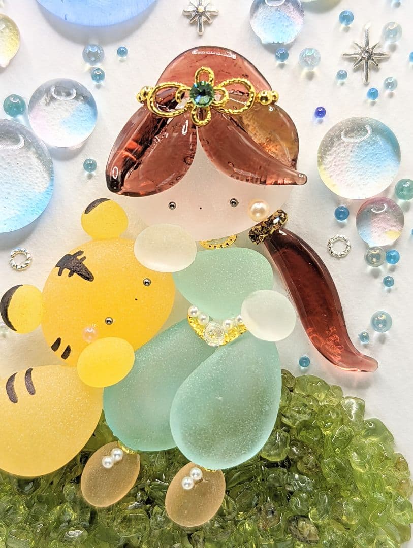 『Happy Blue Moon & Vows.*』シーグラスアート