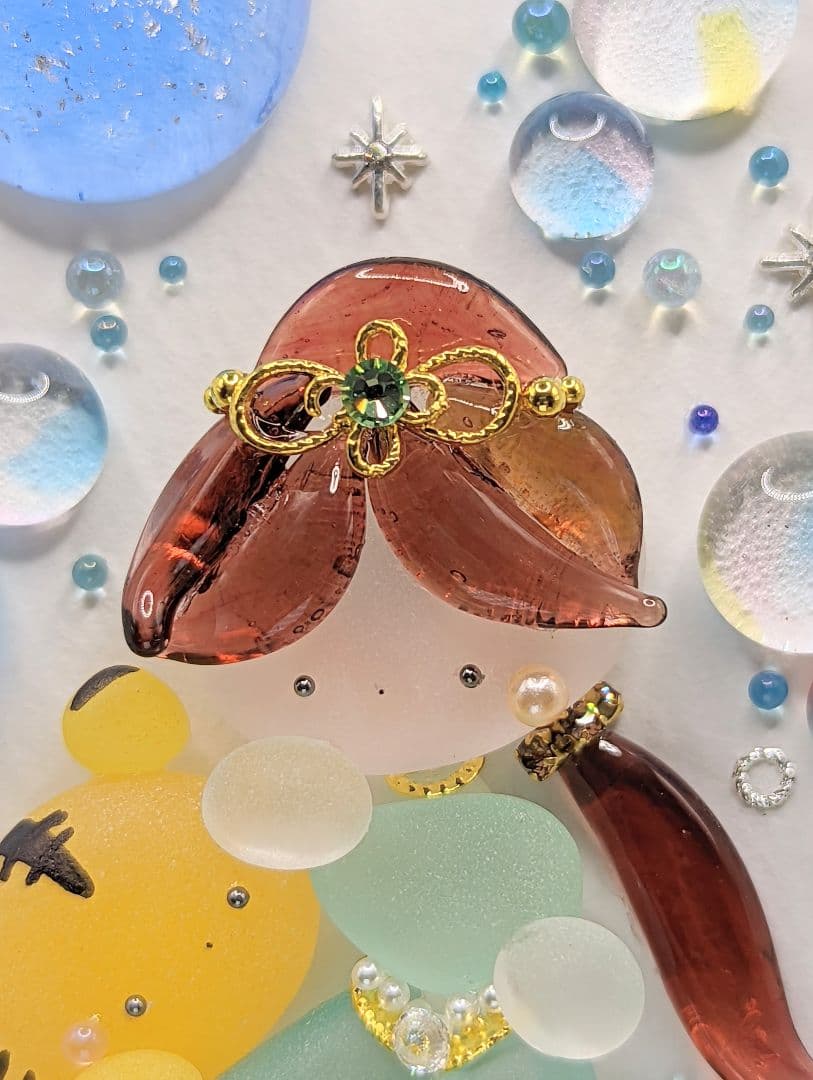 『Happy Blue Moon & Vows.*』シーグラスアート