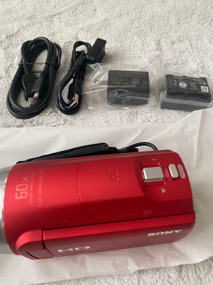 SONY HDR-CX680 ビデオカメラ 本体 レッド