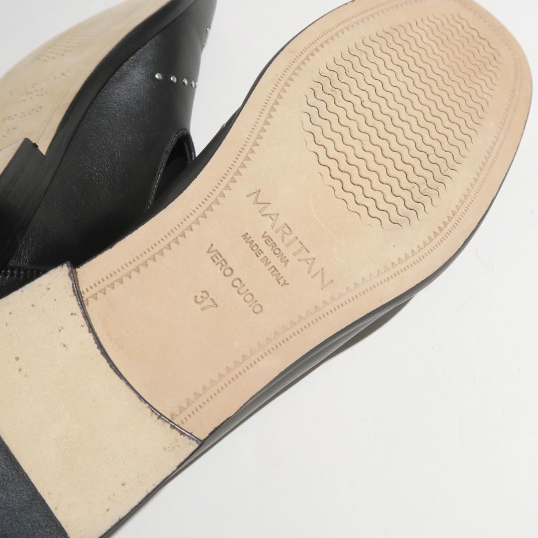 24cm MARITAN VERONA スクエアートゥー スタッズ ローファー