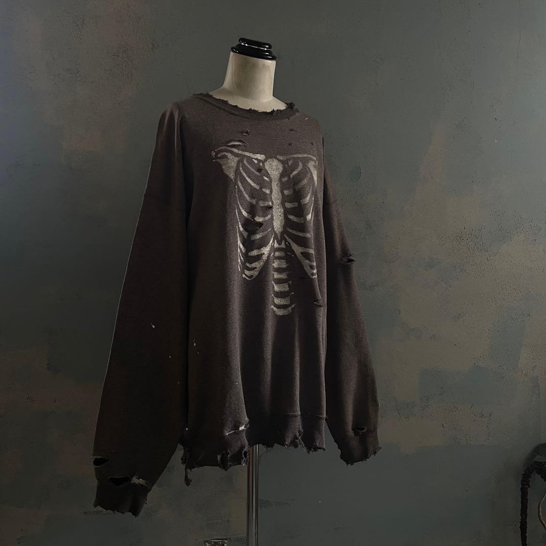 90s born paint“ grange”グレー”XL“boro sweat