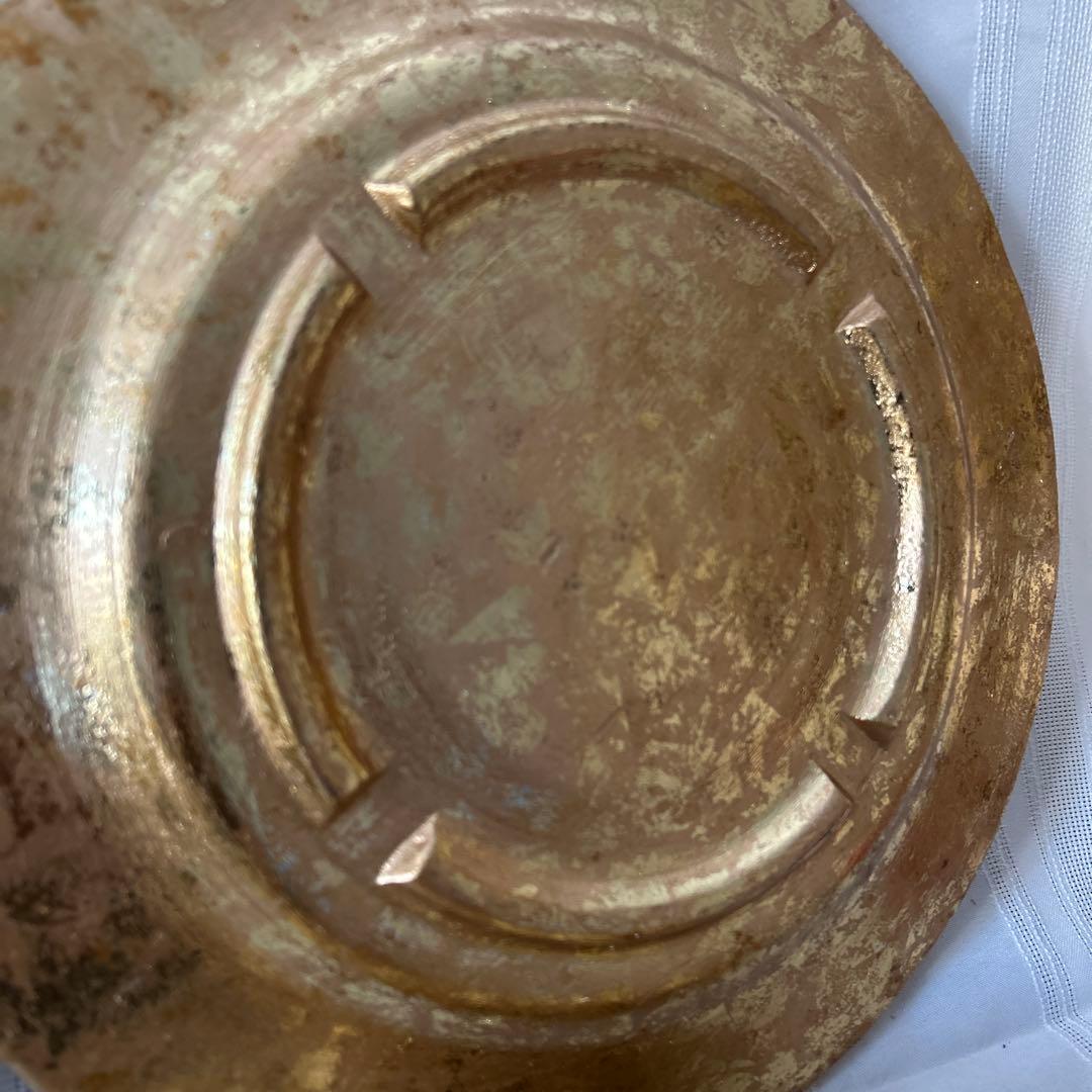 クリスマスプレートセット　 ６枚組　　ゴールド 薔薇模様 アンダープレート