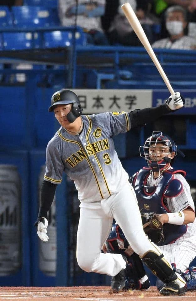 【レア】阪神　タイガース　大山　キャプテン　ビジター　ユニフォーム　ミズノ　M