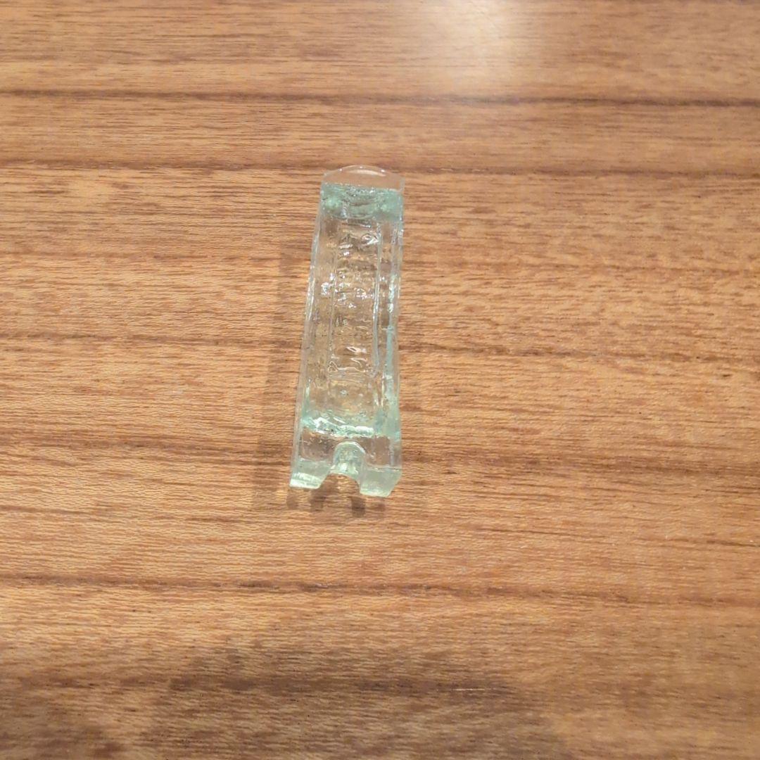 【希少品】　不二式　戸滑襖用　ウランガラス　気泡ガラス