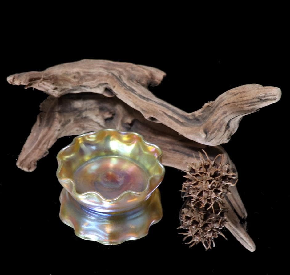 ティファニー ファブリルガラス 塩入れ ソルトセラー スタジオ アンティークc