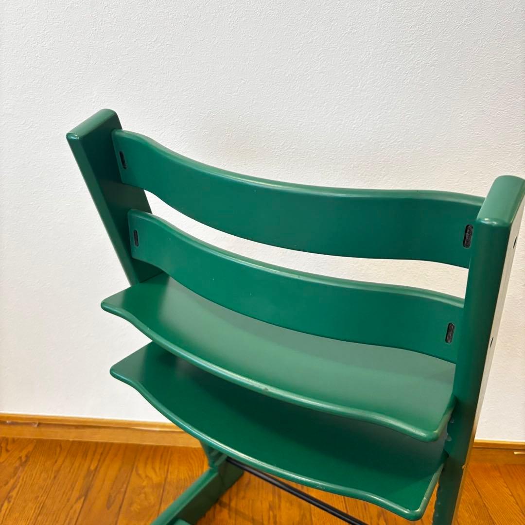 ストッケ　トリップ トラップ　ベビーチェア+ベビーセット　フォレストグリーン