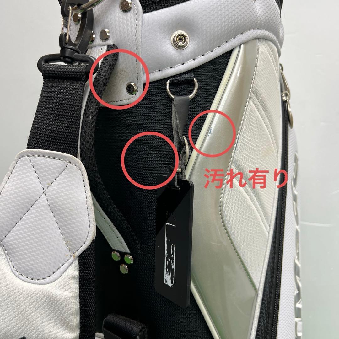 テーラーメイド　TaylorMade　キャディバッグ　ゴルフバック　8インチ　白