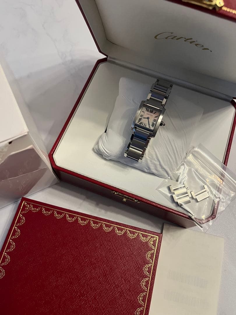 値下げ美品Cartier カルティエタンクフランセーズSM 腕時計指輪ネックレス