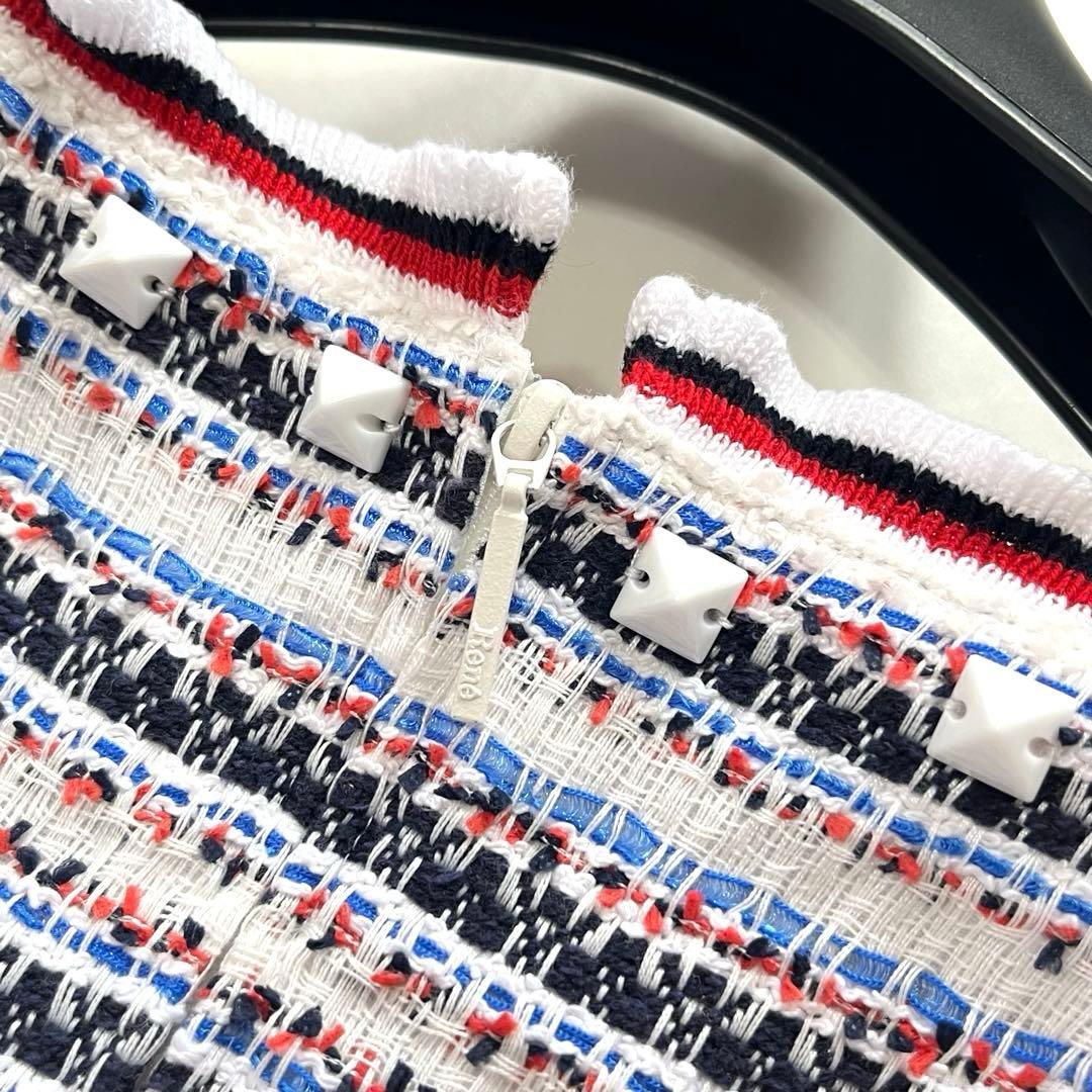 極美品☆Rene ルネ【マリアケント社】ミックスツイードワンピース　36