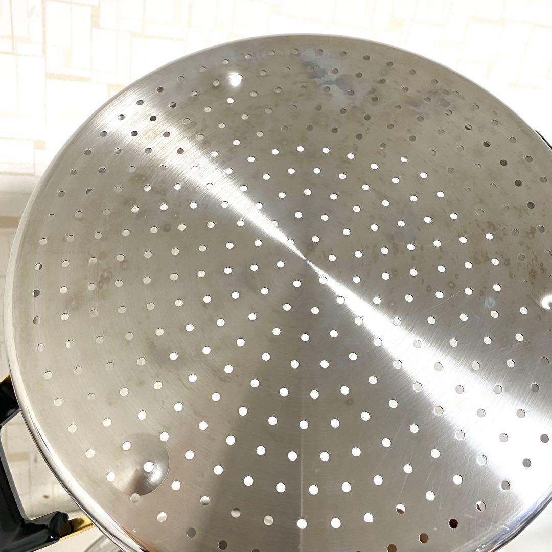 タッパーウェア レインボークッカー 26cm 両手鍋 スチーマー