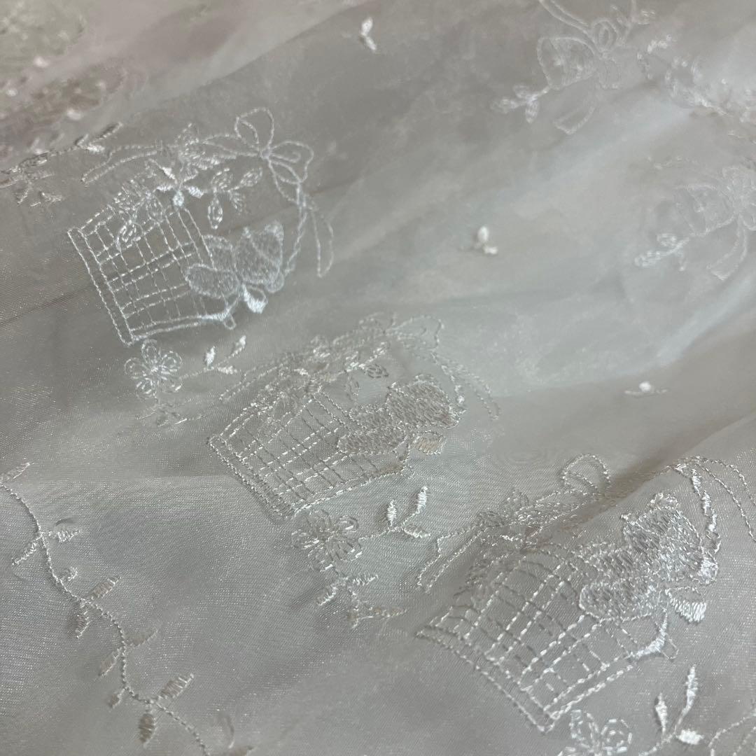 ファミリア　くま刺繍　ベビードレス　セレモニードレス