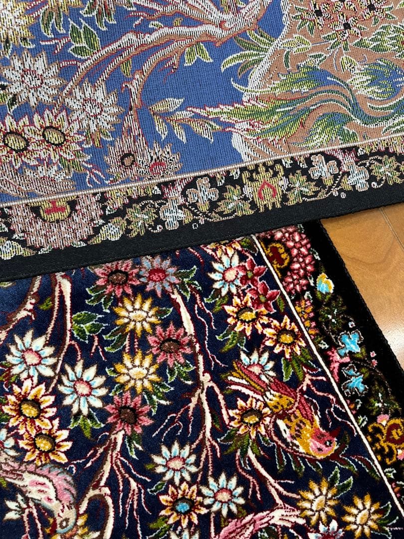 h*i様 最高級ペルシャ絨毯 シルク イラン産 クム 30×90cm 610万ノ