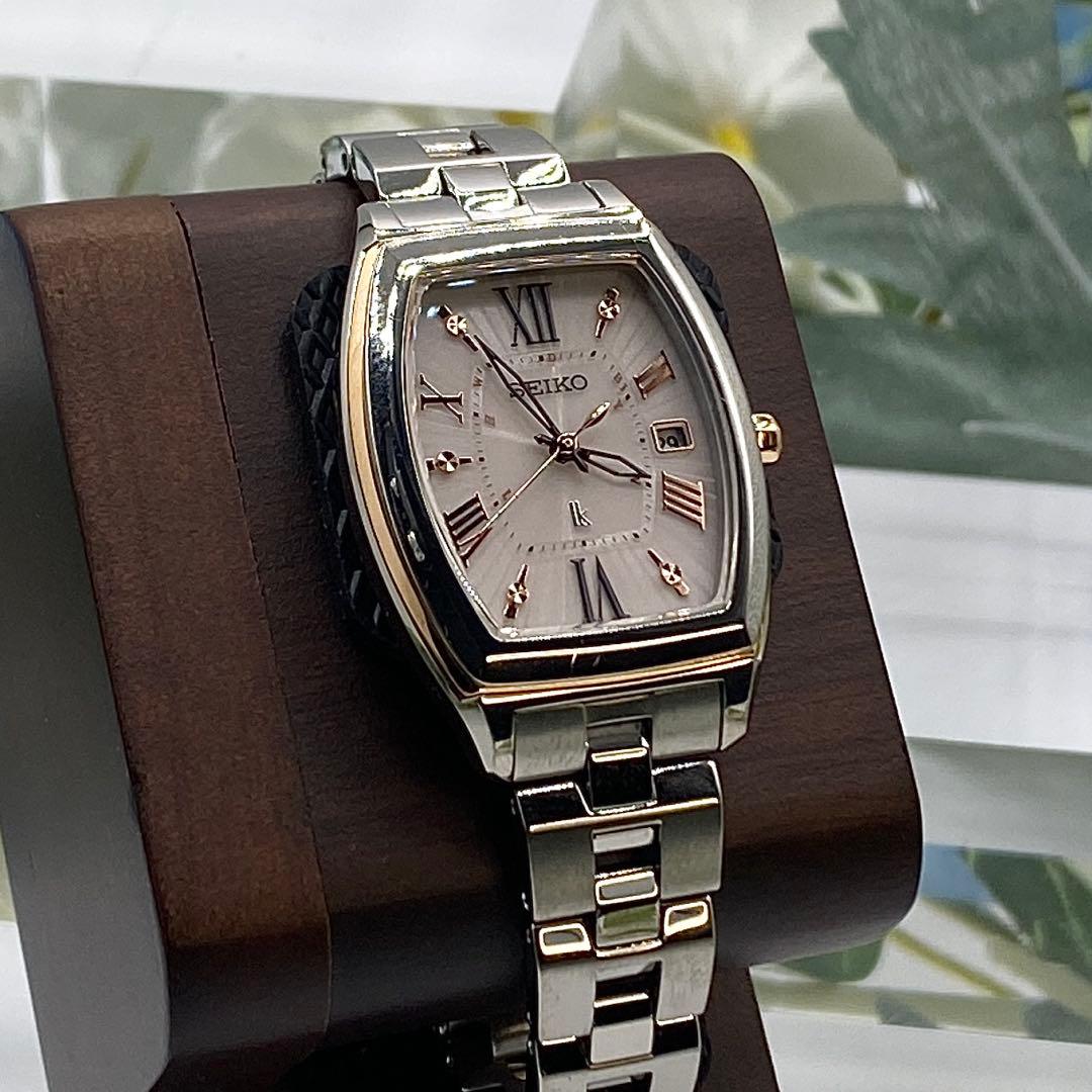 可動 SEIKO セイコー ルキア 1B22-0CB0 レディース ソーラー電波