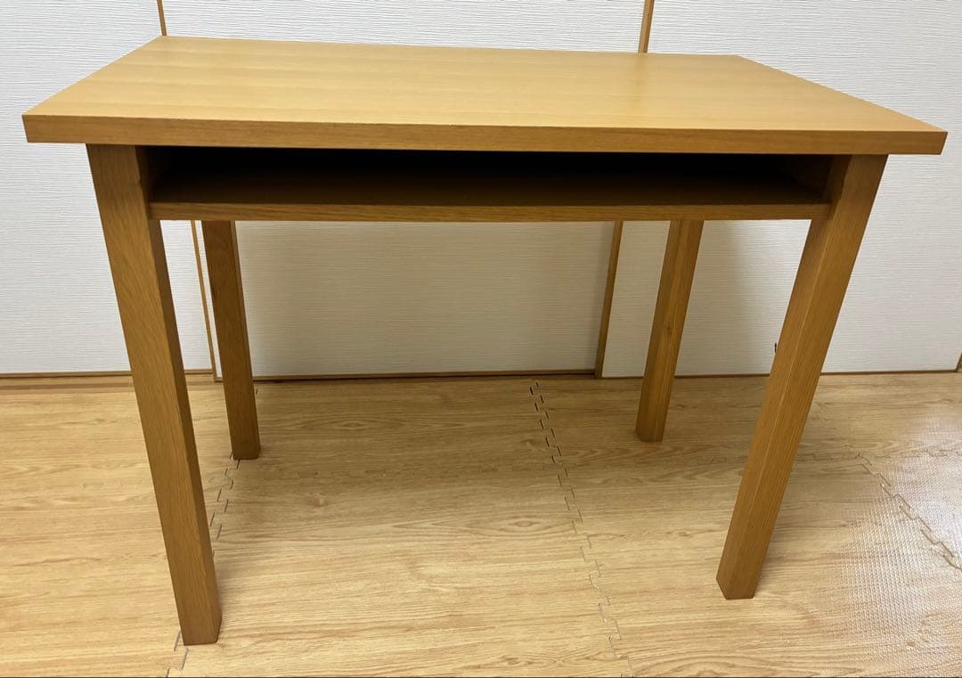 無印良品 パソコンデスク 木製デスク ブラウン系 勉強机 作業台 シンプル