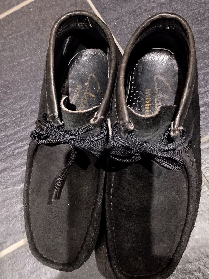 クラークス　ワラビーブーツ　ブラック　26cm