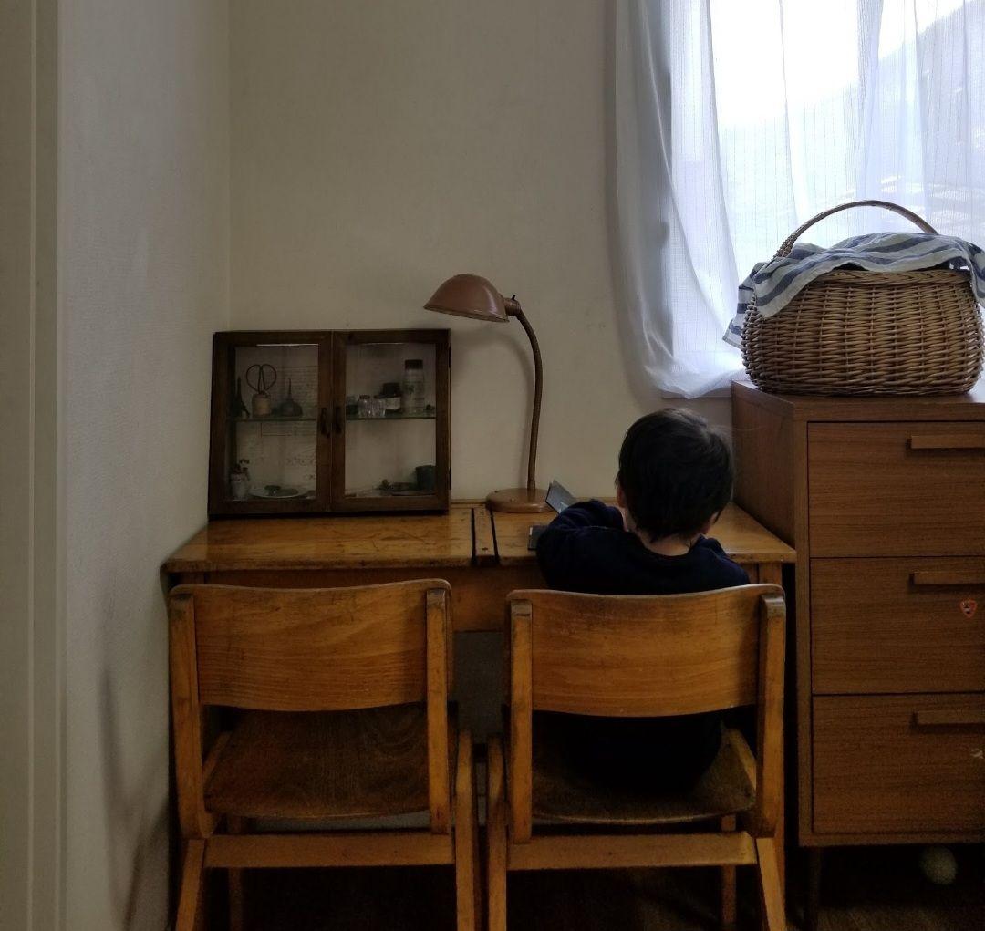 イギリスアンティークスクールデスク