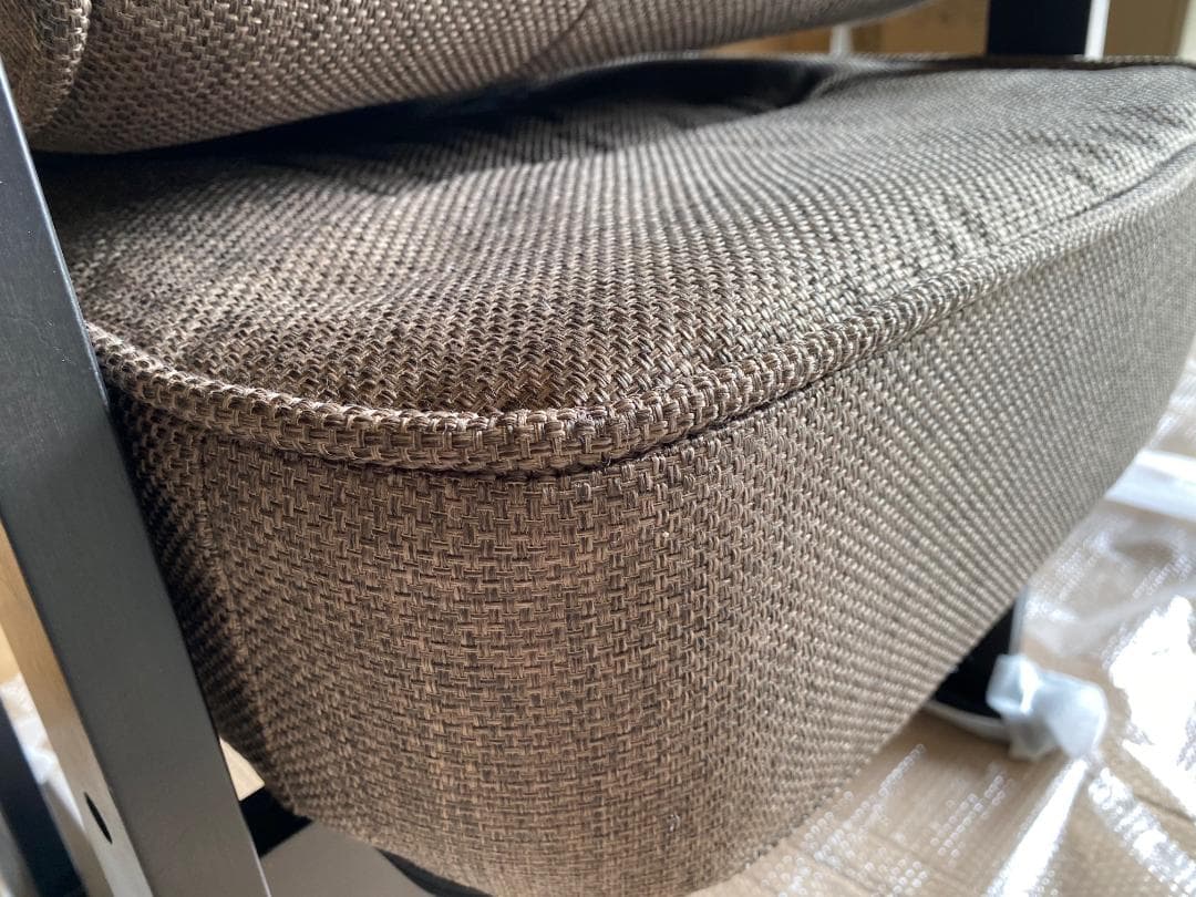 レバー式ポケットコイル高座椅子リクライニングWPTCL-60N(DBR