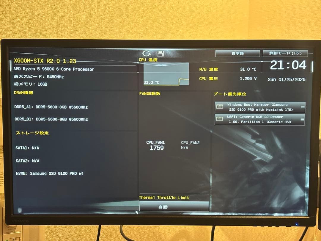 【極限】DeskMini X600 × Ryzen 5 9600X ×光速SSD
