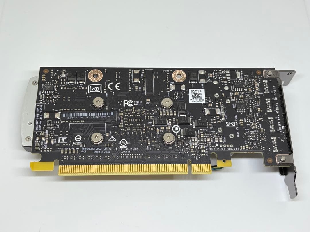 DELL純正★NVIDIA QUADRO P1000★ロープロファイルブラケット