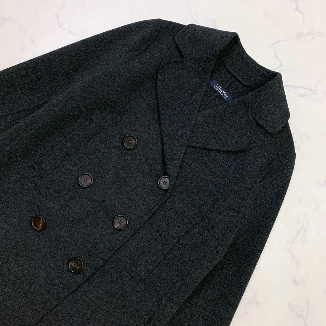 美品★ S Max Mara クチートアマーノ ダブルフェイス コート　D948