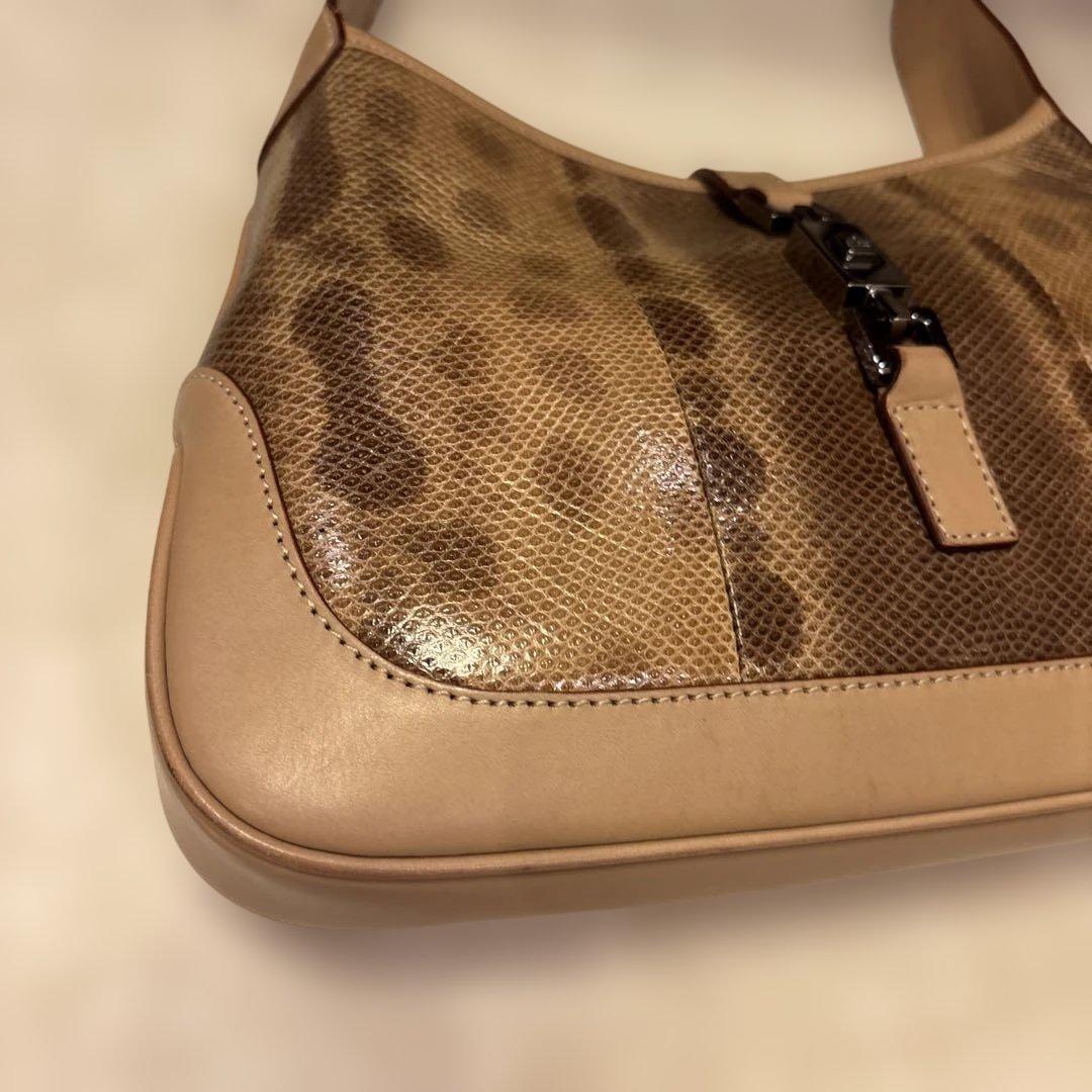 ドカベン　希少Gucci bagリザード　ジャッキー