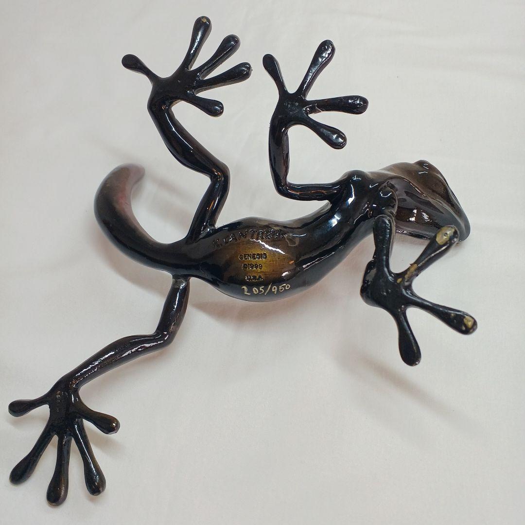 ヤモリ　トカゲ　K. Cantrell作Gecko 　置物　限定作品　合金メタル