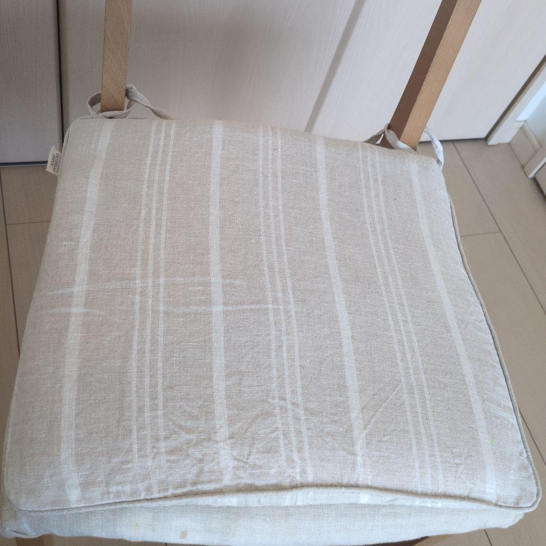 【アクタス】ダイニングチェア 2脚セットデンマークビーチ材シートクッション有り