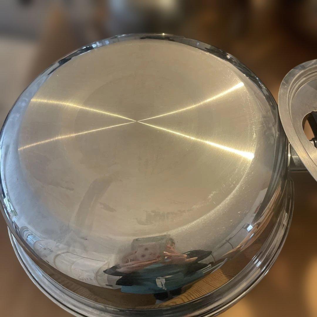 お値下げ中❗️ロイヤルクイーン蓋付き両手鍋 4点セットIH対応