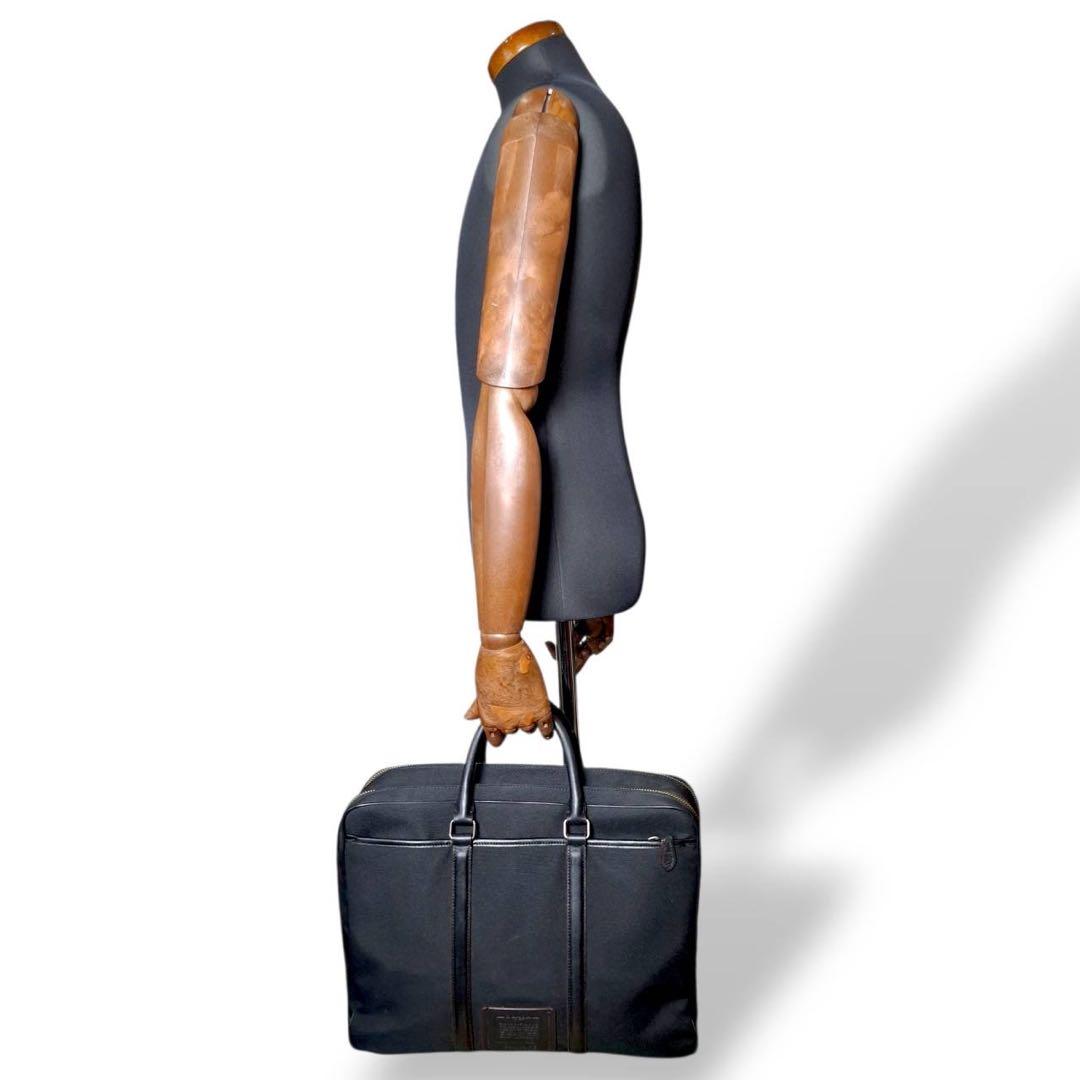 希少　コーチ　メトロポリタン　2way ブリーフケース　ダブルジップ　黒　168