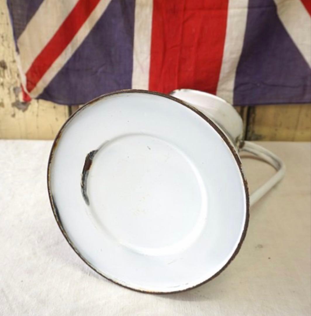 イギリス アンティーク 大きなサイズのホーロージャグ