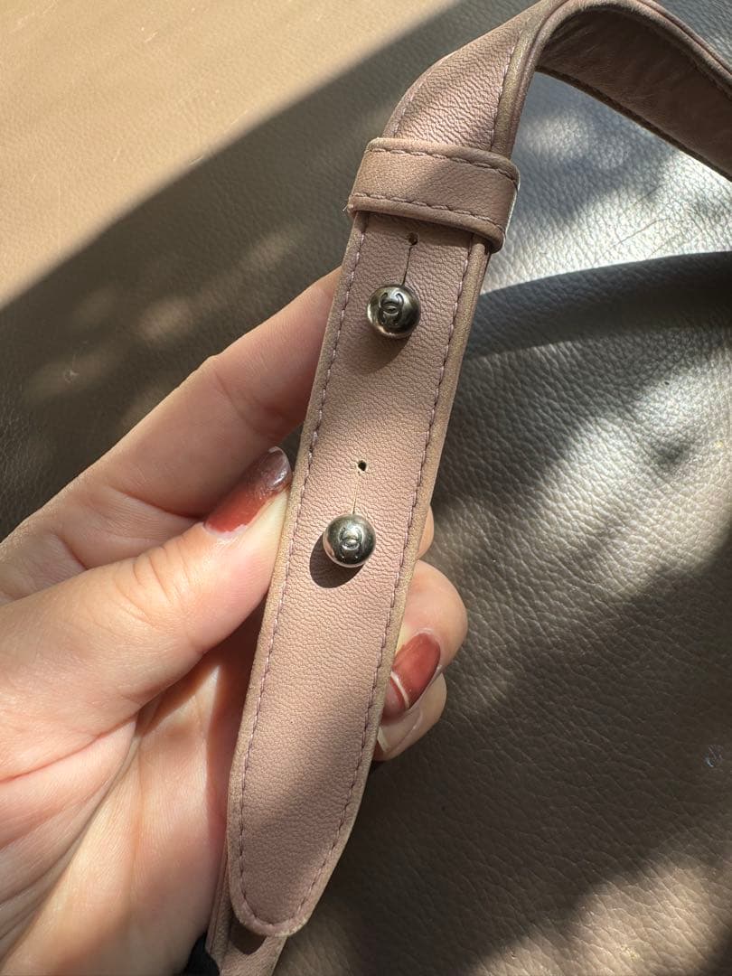 CHANEL ミニボーイ ピンク チェーンショルダー 裸品 使用感あり