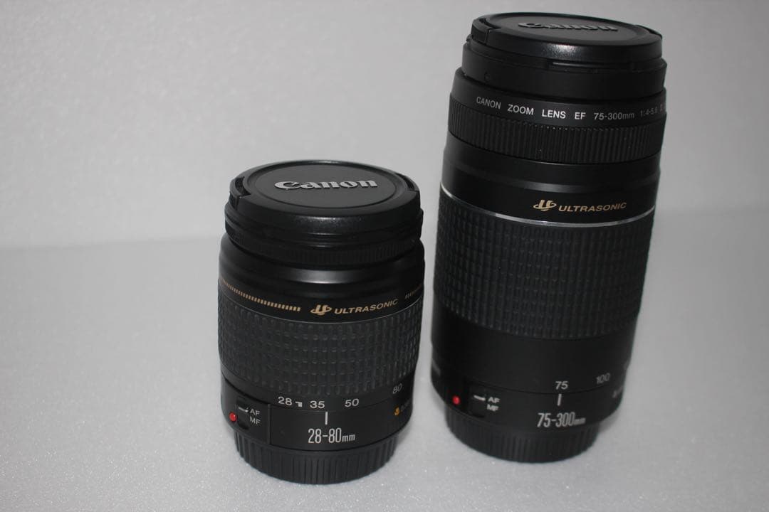 一眼レフカメラ/保証/Canon kiss X9i標準&望遠ダブルレンズセット