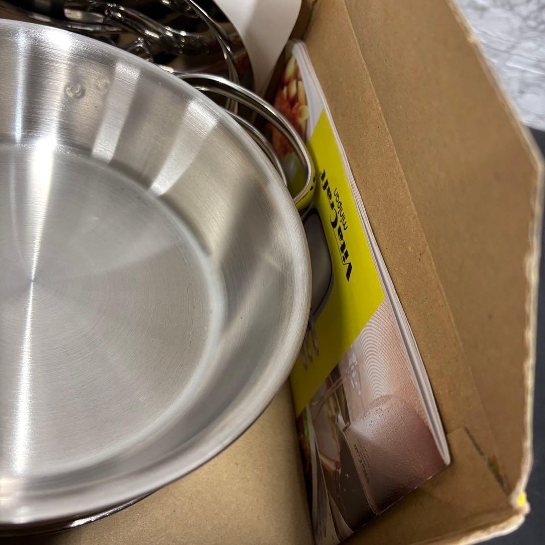 49　未使用品　ビタクラフト　ミニパンセット　両手鍋　ステンレス　無水鍋