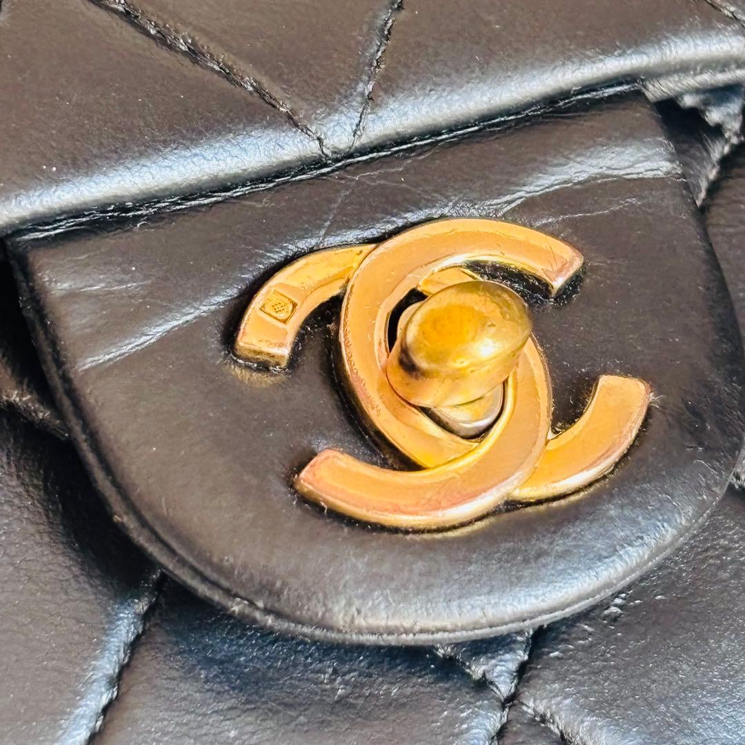 【専用】シャネル　ミニマトラッセ ラムスキン　チェーンショルダーバッグ