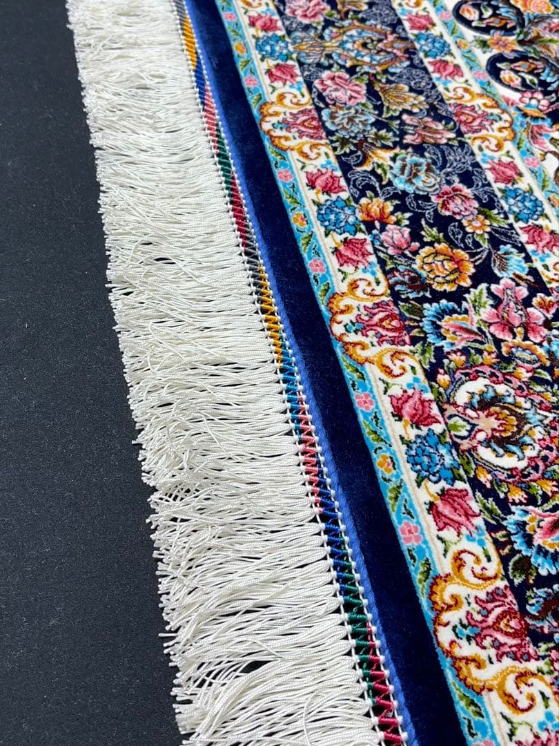 最高級 ペルシャ絨毯シルク イラン クム産 約225万ノット102×153cm