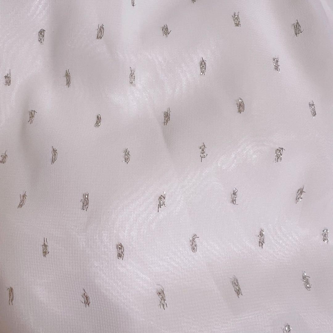 再*。様 【美品】BABY, ジャンパースカート＆リボンコーム　２点セット　白