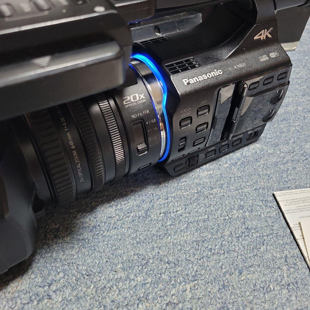 Panasonic HC-X1000 4Kビデオカメラ　純正バッテリー3個付き