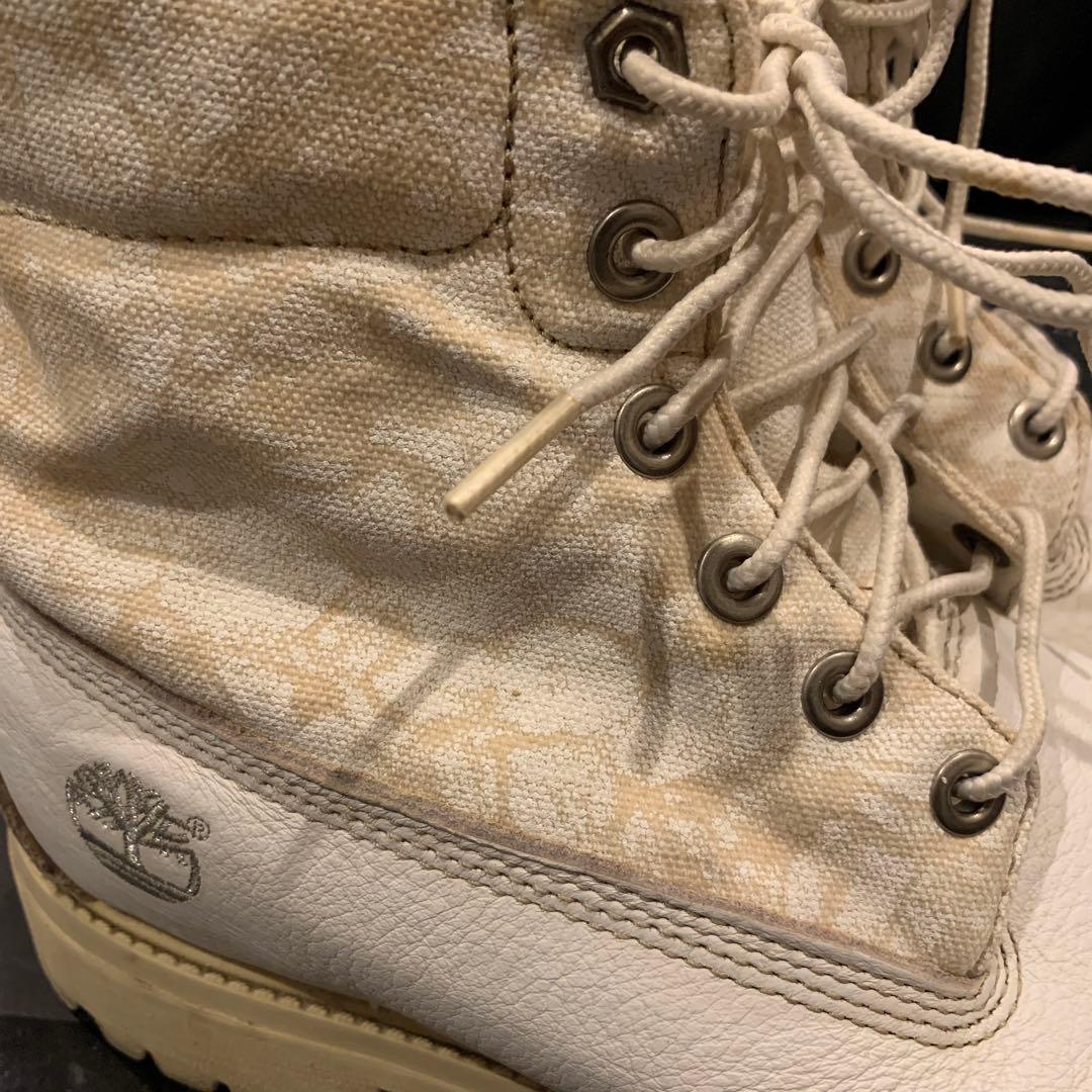 ティンバーランド ホワイト ワークブーツ27.5cm