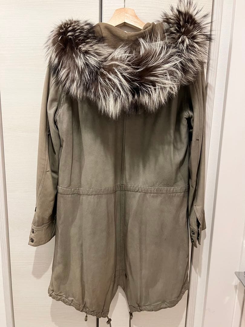B2nd レザー　ファー付き　モッズコート　アウター