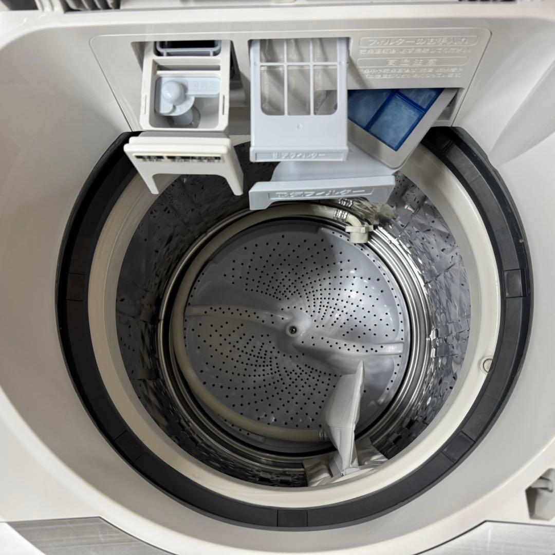 339 送料設置無料　シャープ　洗濯機　8㌔ 熱乾燥4.5㌔　冷蔵庫