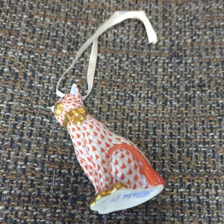 ヘレンド/HEREND、猫の陶器の置物、FIRST EDITION 初回生産