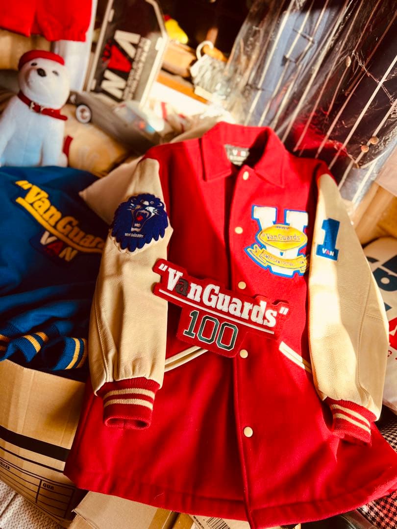 VAN JACKET1980年代コーチャーJACスタジアム　レタード付きM