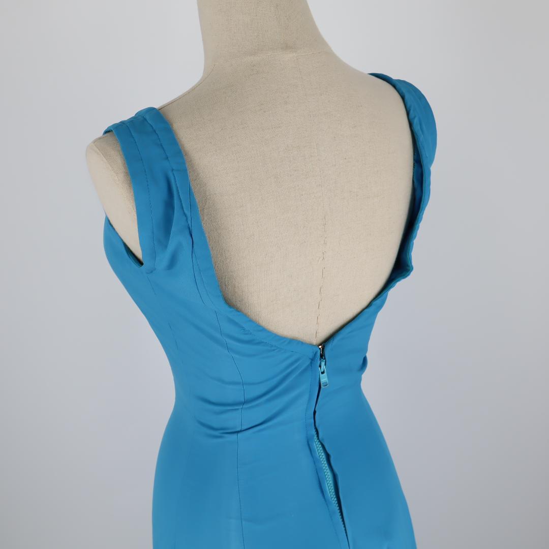 【美品 フラメンコ衣装】スカイブルー×水玉 アトリエ貴美恵 ドレス シージョ